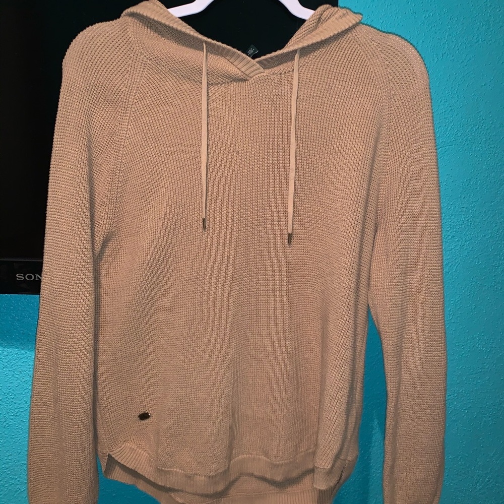 Tan Ralph Lauren Hooded Sweater